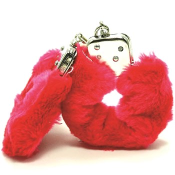 Plush Love Cuffs Red