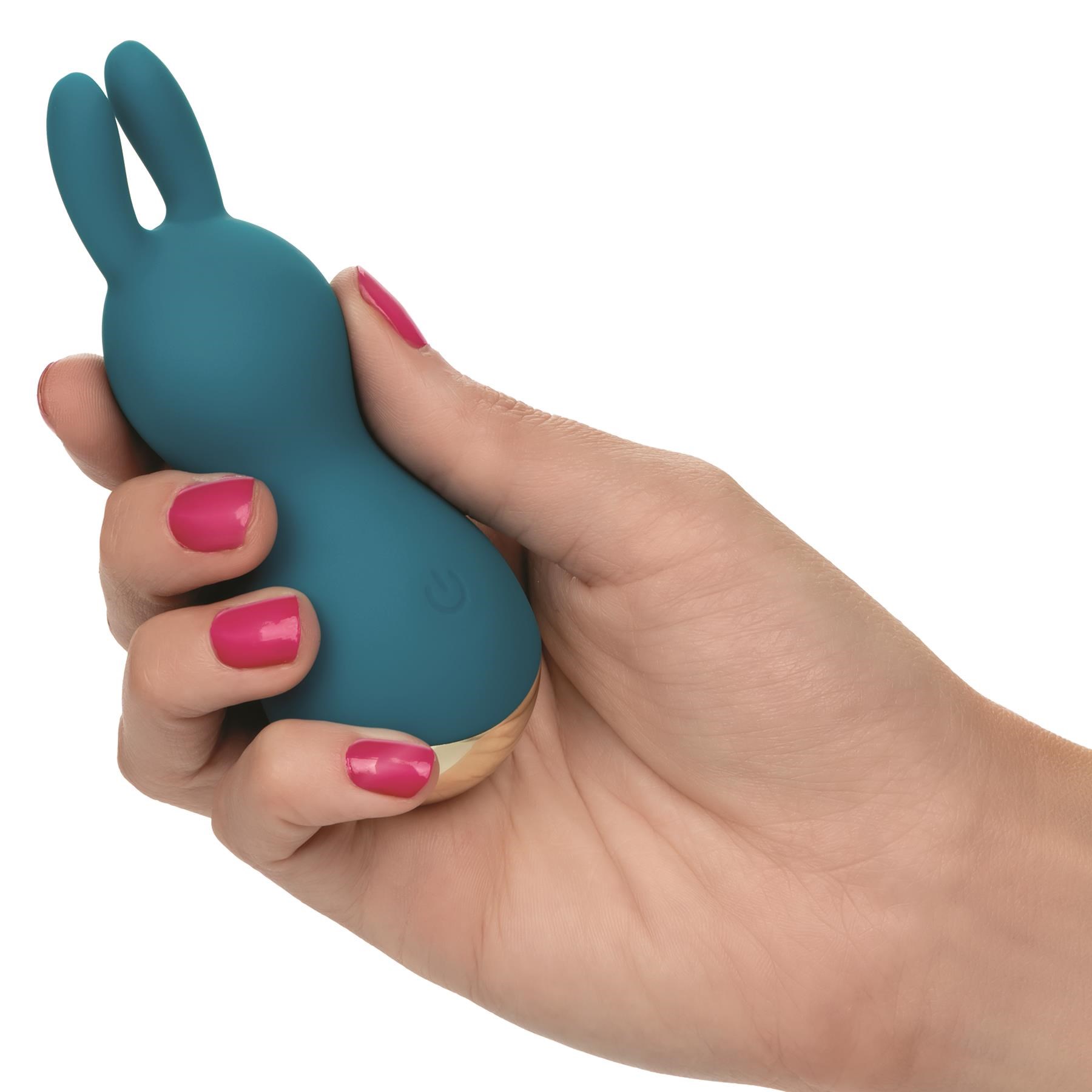 Slay #Amaze Me Mini Rabbit Vibrator hand Shot to Show Size