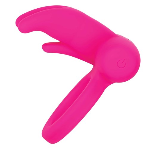 silicone triple clit flicker side view