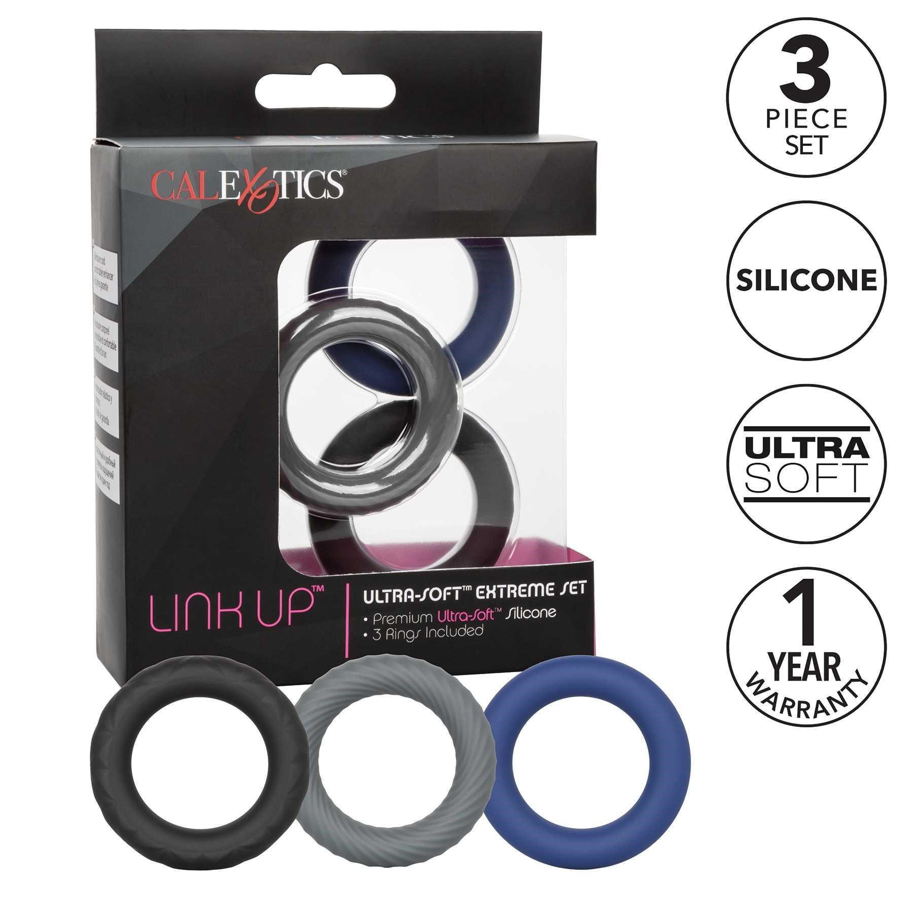 Link Up Ultra-Soft Extreme Set with product feature listings and packaging