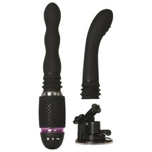 Thrust & Go Interchangeable Thrusting Wand Massager Bubbly and G-Spot Attachments with Base