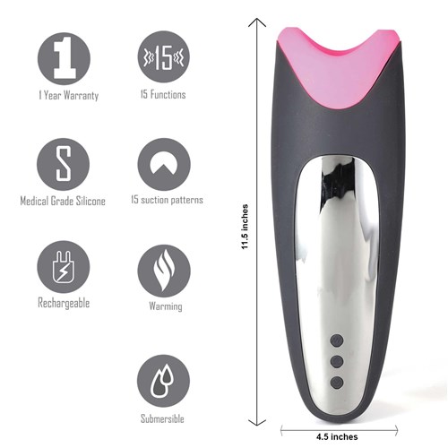 piper rechargeable masturbator with feature listing