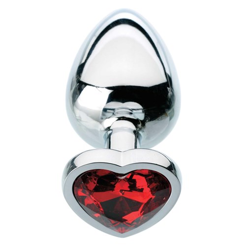 red hearts gem anal plug