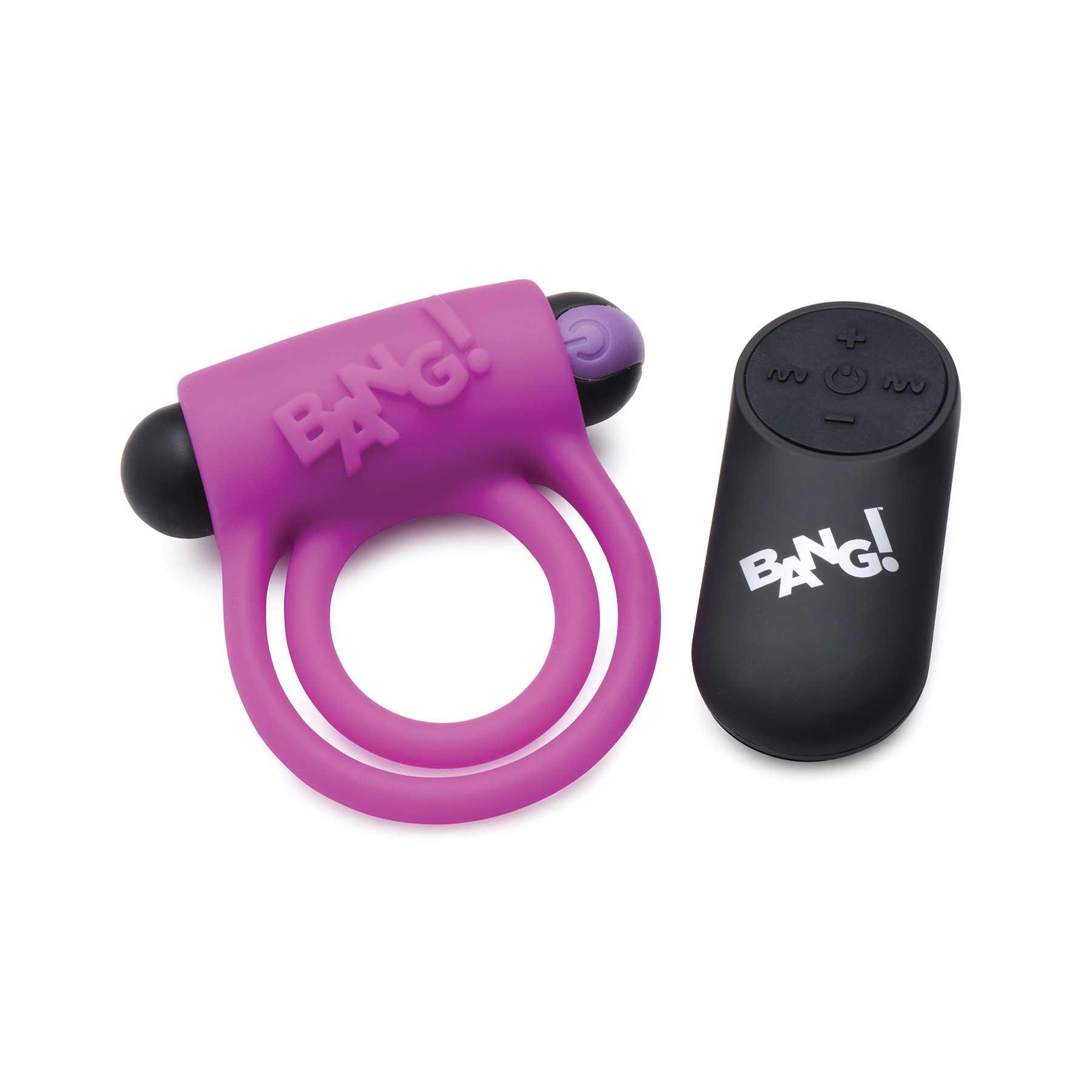 BANG! 28X Silicone Cock Ring and Bullet