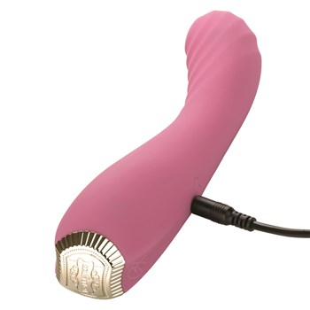 Uncorked Pinot Ridged G-Spot Rechargeable Massager Showing Where Charger is Inserted