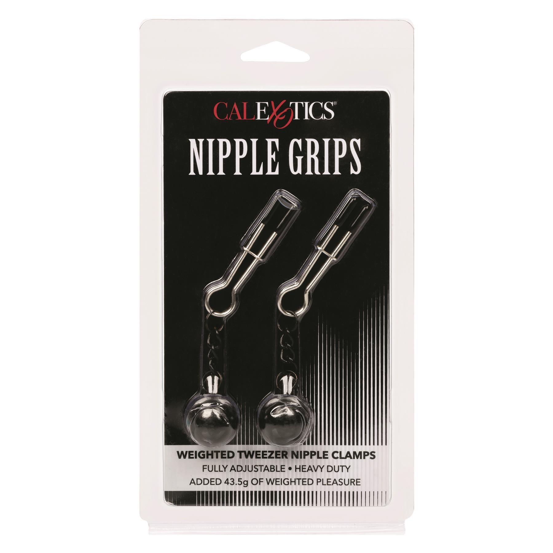 Nipple Grips Weighted Tweezer Nipple Clamps Package Shot