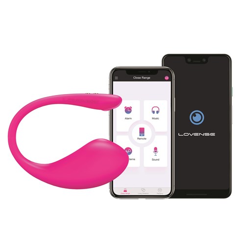Lovense Lush 3 Bluetooth Bullet Vibrator With Phones Showing App