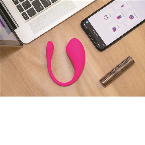 Lovense Lush 3 Bluetooth Bullet Vibrator Lifestyle Shot on Desk