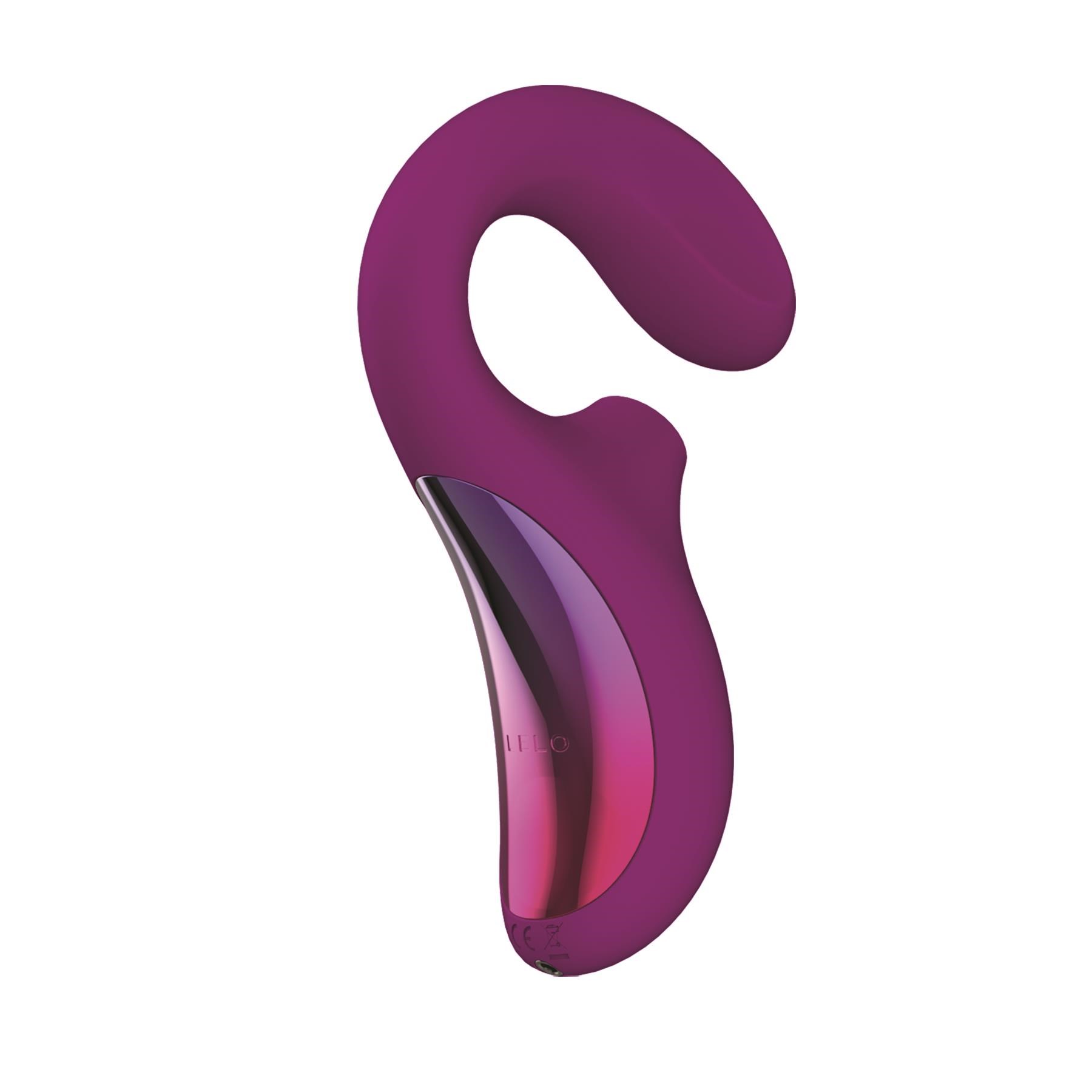 Lelo Enigima Dual Action Sonic Massager Product Shot Showing side and Back