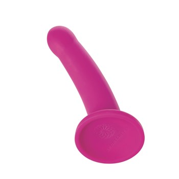 Sportsheets Nexus Collection 7" Silicone Dildo Showing Suction Cup - Plum