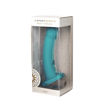 Sportsheets Nexus Collection 7" Silicone Dildo Package Shot - Turquoise