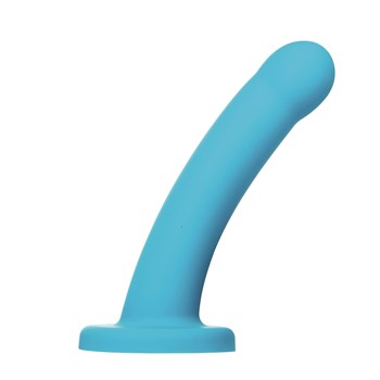 Sportsheets Nexus Collection 7" Silicone Dildo Upright Product Shot - Blue