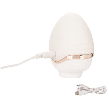 Empowered Palm Pleasure Goddess Clitoral Stimulator Showing Where Charger is Placed