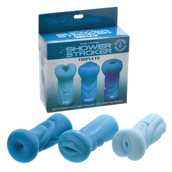 shower stroker triplet with box packaging