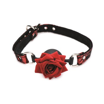 Master Series Full Bloom Rose Ball Gag Product Shot From Front