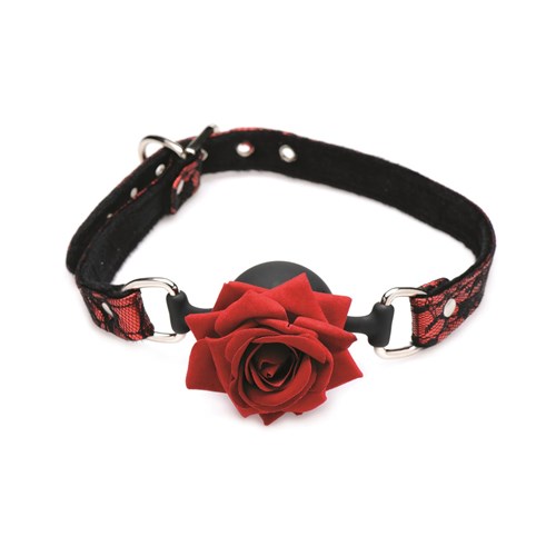 Master Series Full Bloom Rose Ball Gag Product Shot From Front