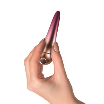 Climaximum Bliss Pinpoint Clitoral Stimulator Hand Shot to Show Size
