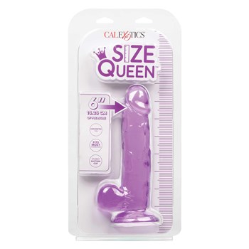 Size Queen 6 Inch Dildo Packaging Shot - Purple