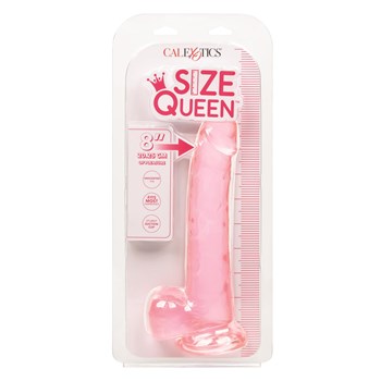 Size Queen 8 Inch Dildo Packaging Shot - Pink