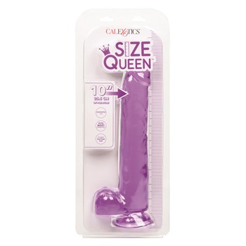 Size Queen 10 Inch Dildo Packaging Shot - Purple