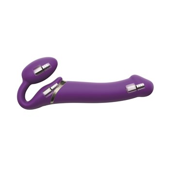 Strap On Me Rechargeable Strapless Strap-On With Remote Showing When Motors Are
