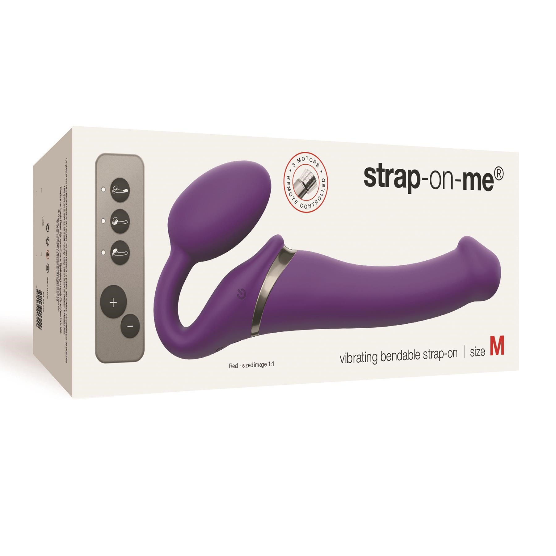 Strap On Me Rechargeable Strapless Strap-On With Remote Packaging Shot
