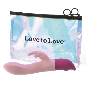 Hello Rabbit Rechargeable Vibrator With Holographic Storage Bag
