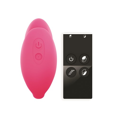 Wonderlove Dual Stimulating Massager With Remote - Back of Product with Remote