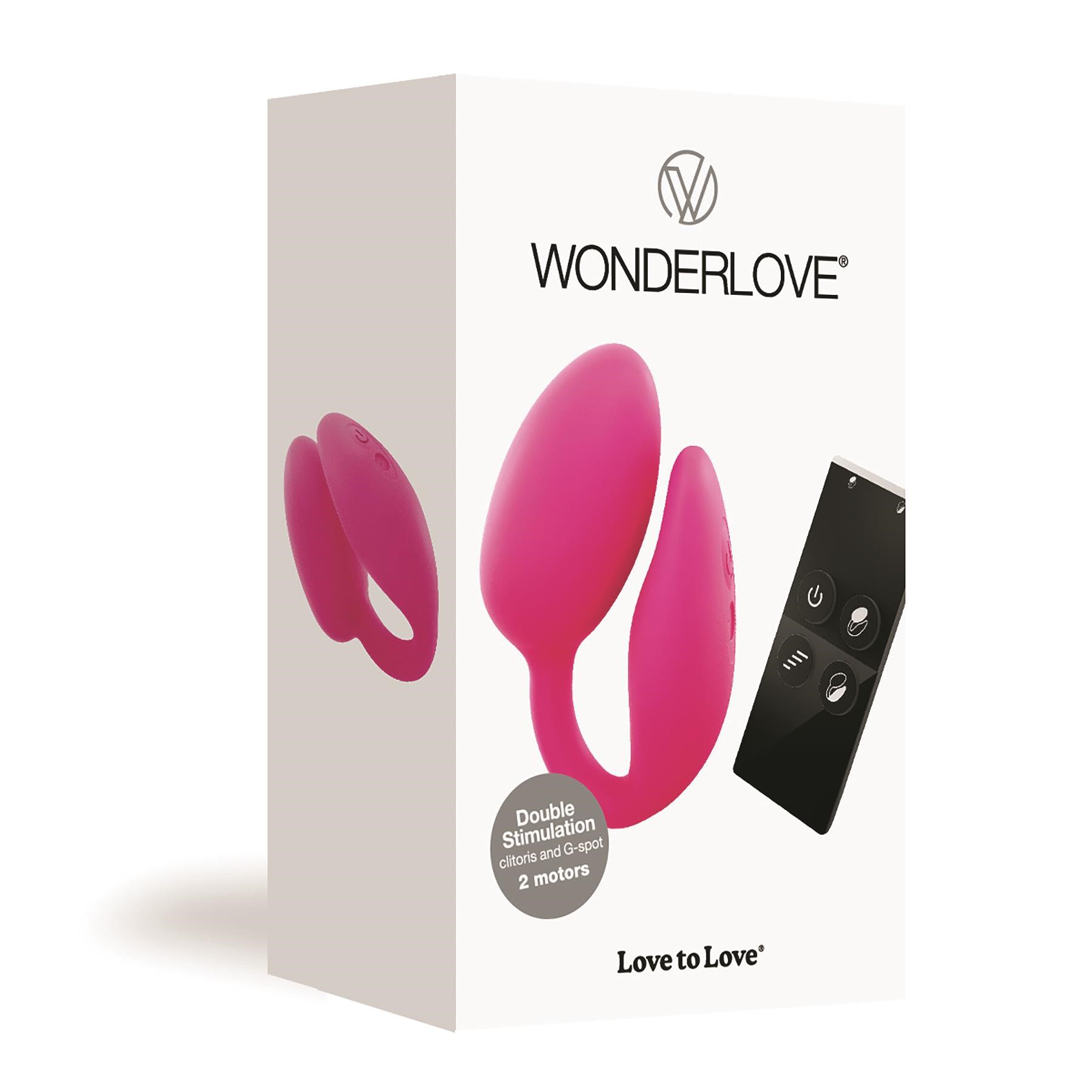 Wonderlove Dual Stimulating Massager With Remote Package Shot