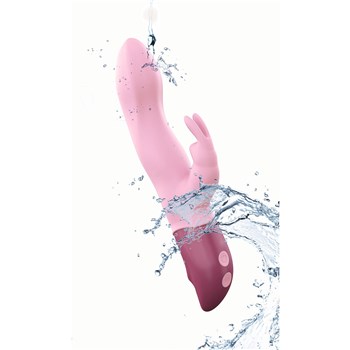 Hello Rabbit Rechargeable Vibrator With Holographic Storage Bag in Water