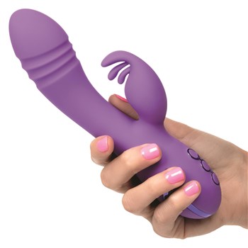 California Dreaming West Coast Wave Rider Spinning Vibrator Hand Shot to Show Size