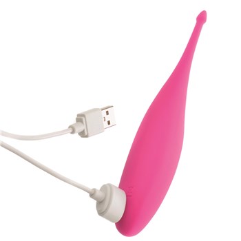 Satisfyer Twirling Fun Tip Vibrator Showing Where Charger is Placed