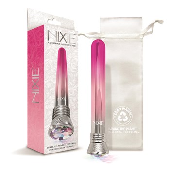 Nixie Pink Ombre Classic Metallic Vibrator All Components and Package