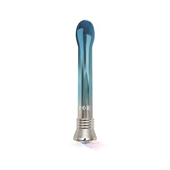 Nixie Blue Ombre Bulb Metallic Vibrator Upright Product Shot #1