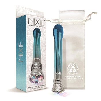 Nixie Blue Ombre Bulb Metallic Vibrator All Components and Package