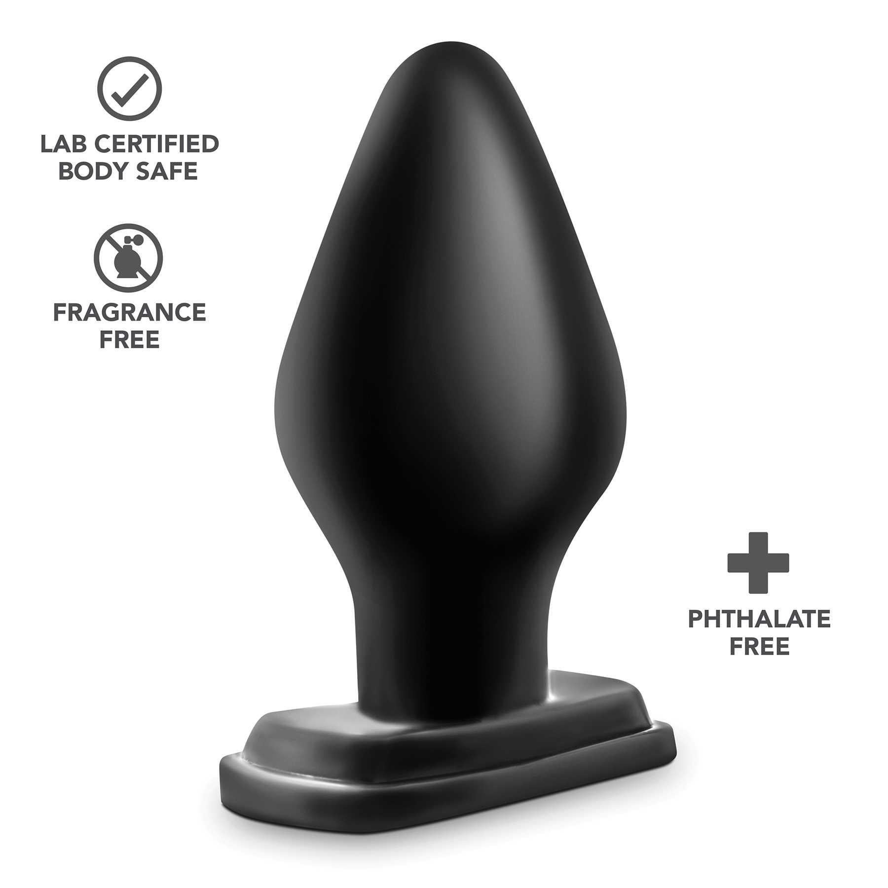 Anal Adventures XXL Plug with feature listing