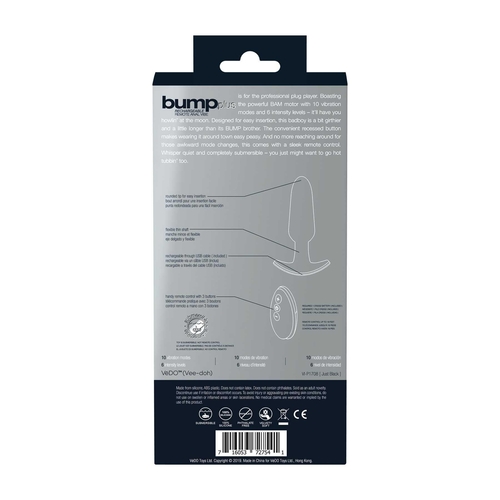 Bump Plus back of box