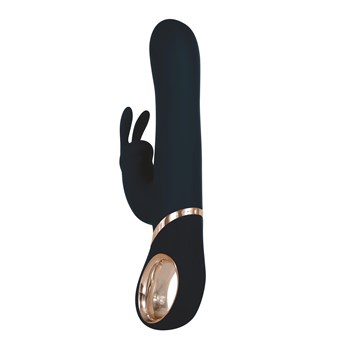 Eve's Twirling Rabbit Vibrator Upright Product Shot - Clit Stim to Left