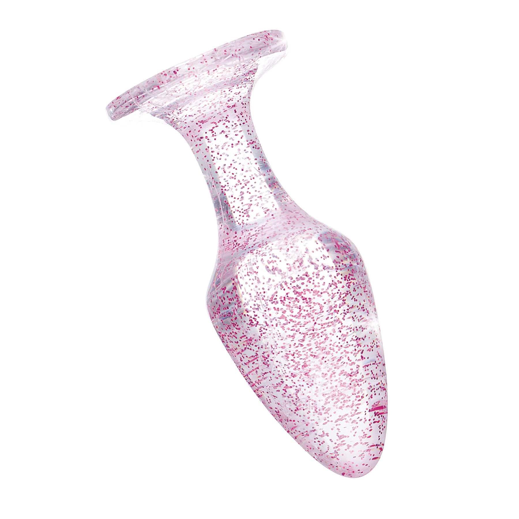 Booty Sparks Pink Glitter Gem Anal Plug Set individual view pink