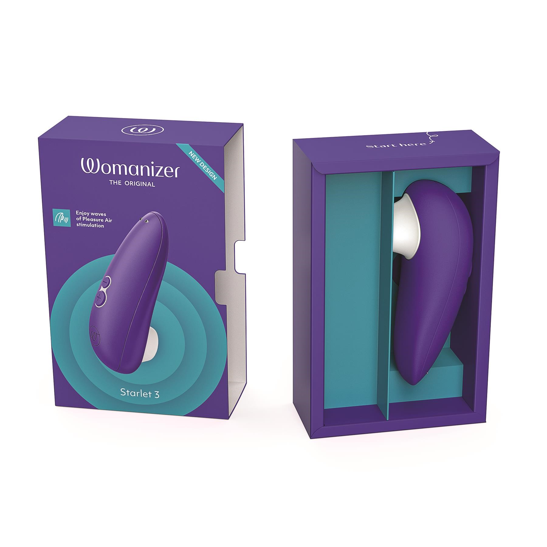 Womanizer Starlet 3 Clitoral Stimulator Open Packaging Shot - Blue