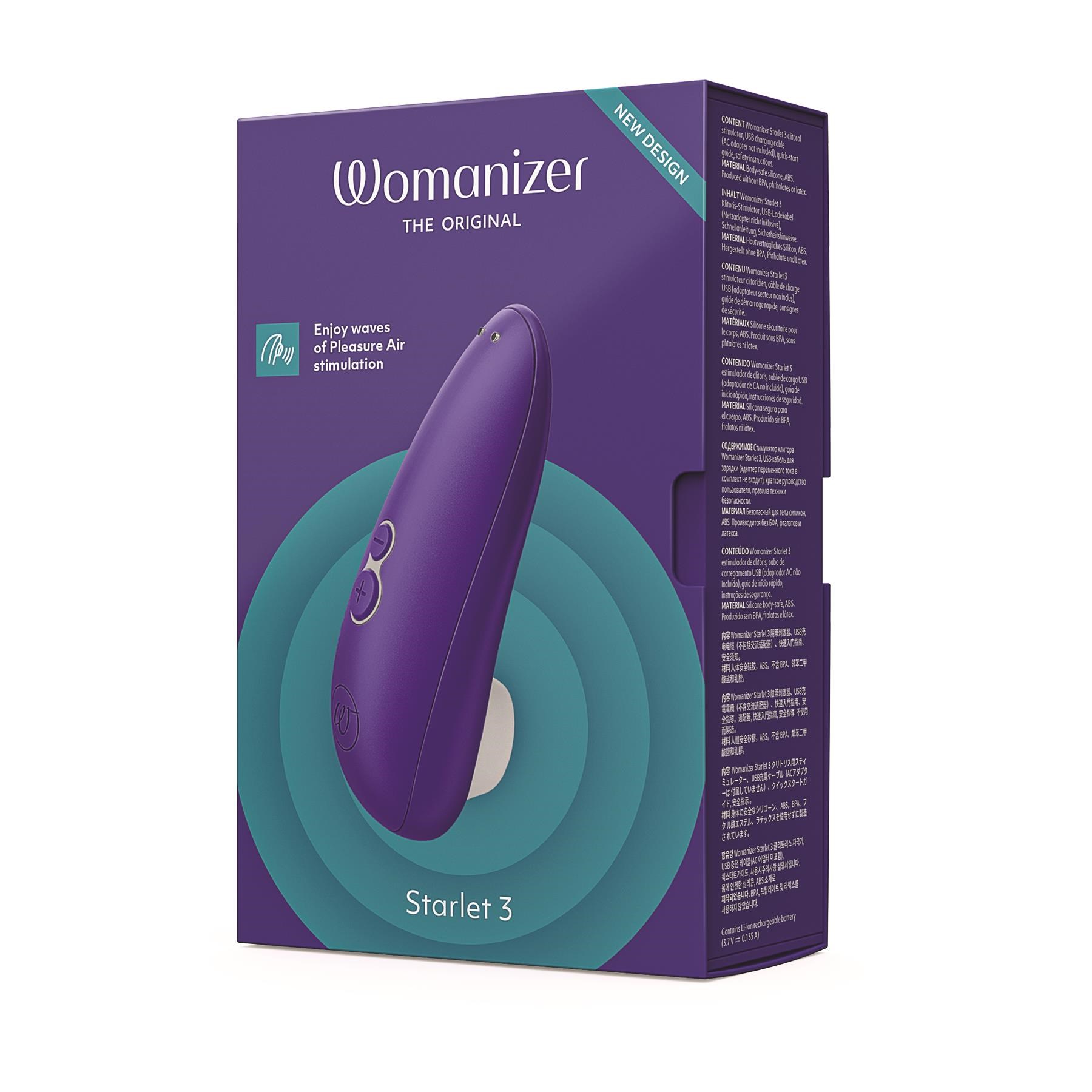 Womanizer Starlet 3 Clitoral Stimulator Packaging Shot - Blue