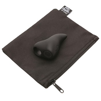 Fifty Shades of Grey Sensation Finger Vibrator Product and Storage Bag