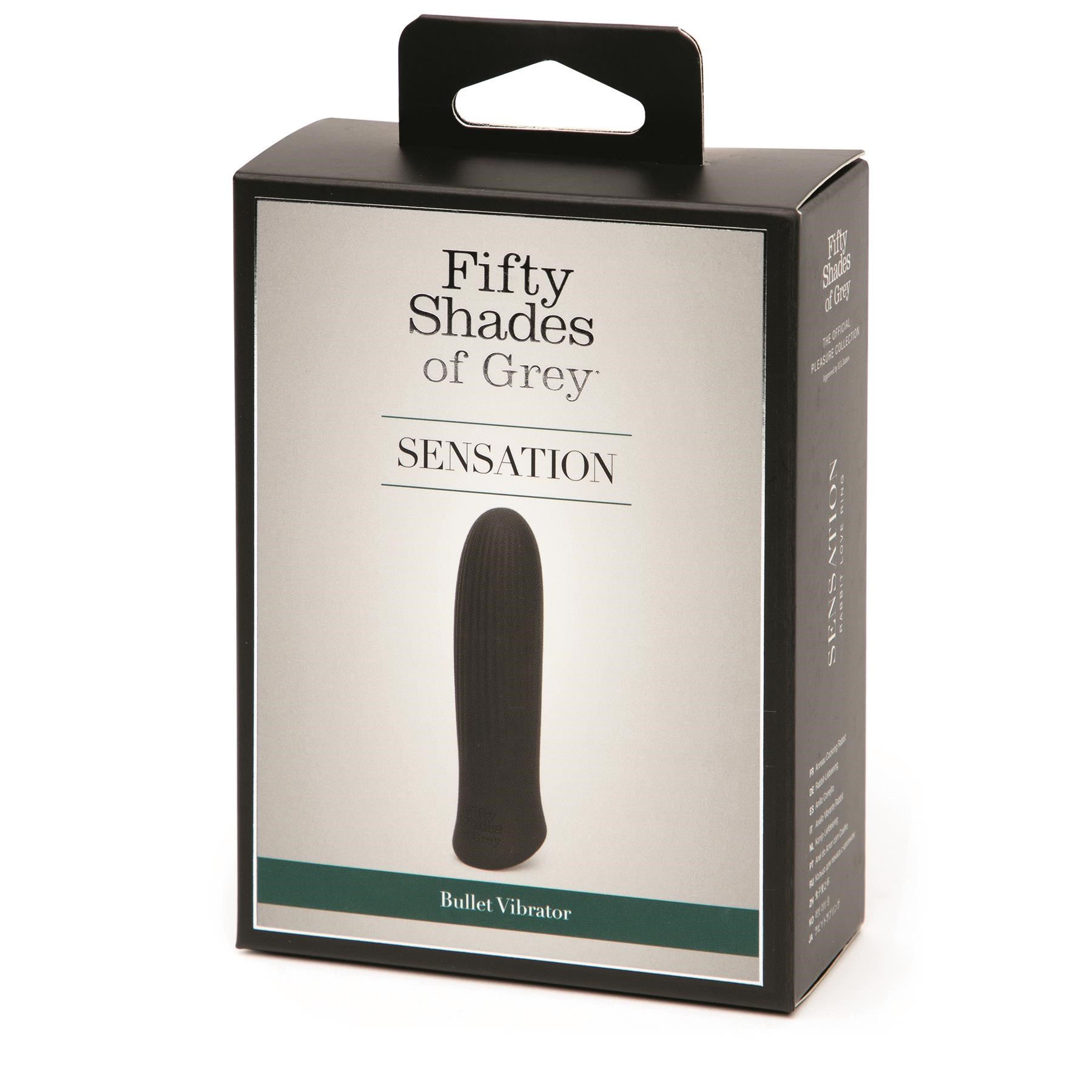 Fifty Shades of Grey Sensation Bullet Vibrator Packaging Shot