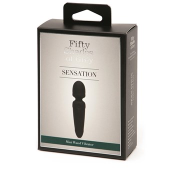 Fifty Shades of Grey Sensation Mini Wand Massager Packaging Shot