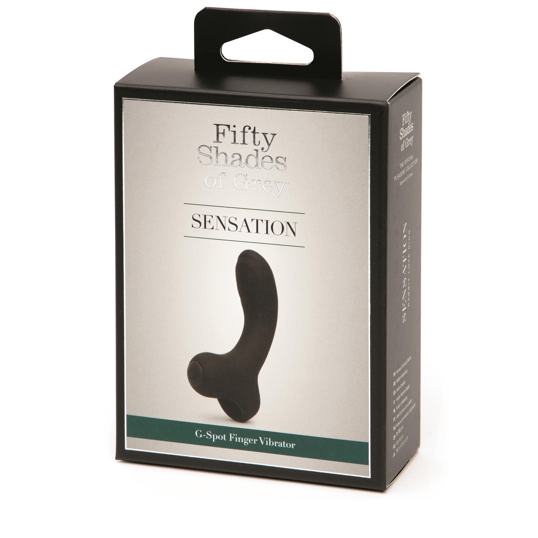 Fifty Shades of Grey Sensation G-Spot Finger Vibrator Packaging Shot