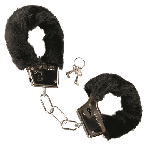 Playful Furry Cuffs Product Shot #2 - Black