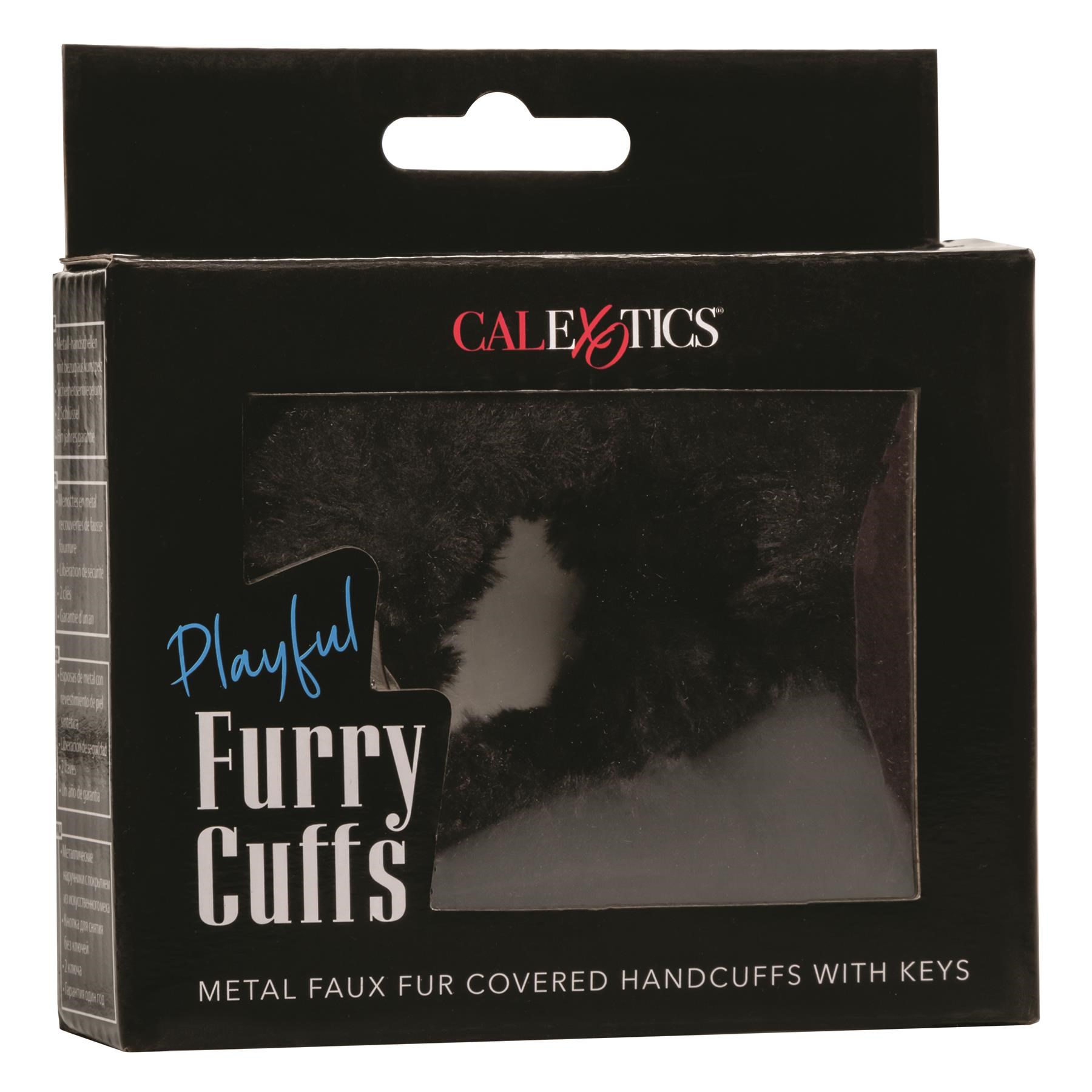 Playful Furry Cuffs Packaging Shot - Black