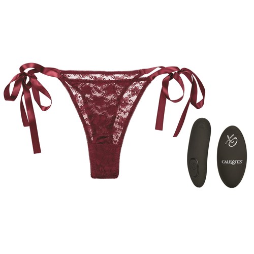 Remote Control Lace Thong Set - Panty, Bullet and Remote
