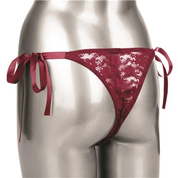 Remote Control Lace Thong Set - Panty on Mannequin - Back