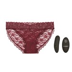 Remote Control Lace Panty Set - Panty, Bullet and Remote Control - S/M